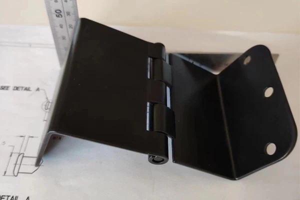 5mm Thick Zinc Aluminum Alloy Bi-Fold Door Industrial Hinge
