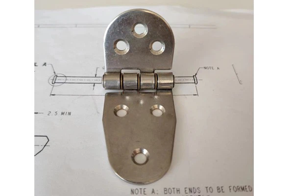 Iron Electroplating Rounded Corner Hidden Hinge Door Hinge